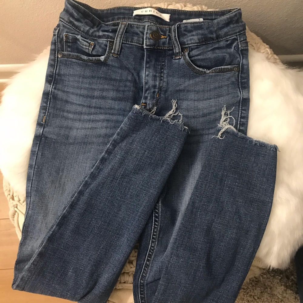 Eunina Clara high rise skinny crop Jeans